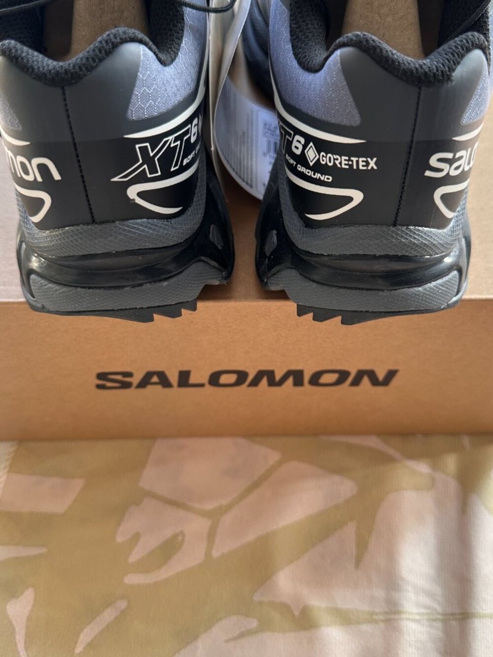Salomon Black, Gray, And Silver Outdoor Running Shoes - Picture 3 of 7